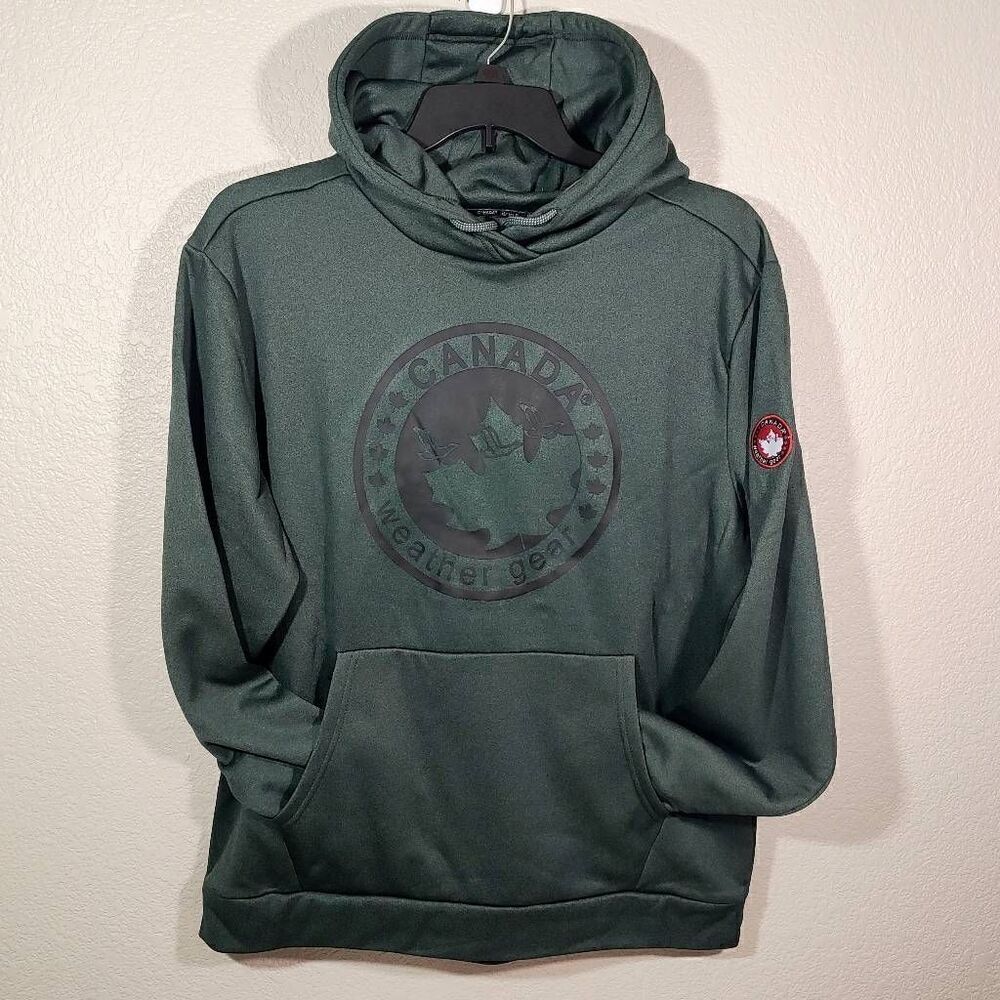 Canada Weather Gear Olive Fleece Hoodie -L